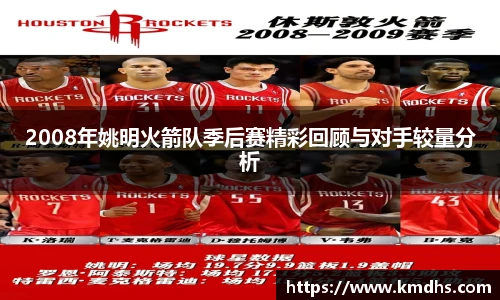 2008年姚明火箭队季后赛精彩回顾与对手较量分析